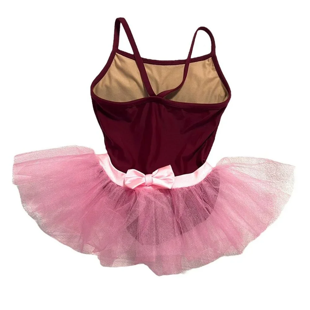 BP Designs YS Wine / Pink Ballet Tutu Leotard